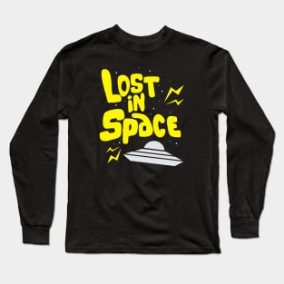 Lost in space retro ufo Long Sleeve T-Shirt